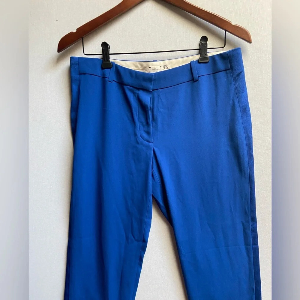 Wilfred Aritzia Silk Trim Formal Trouser Pants Sz 8 - Picture 4 of 12